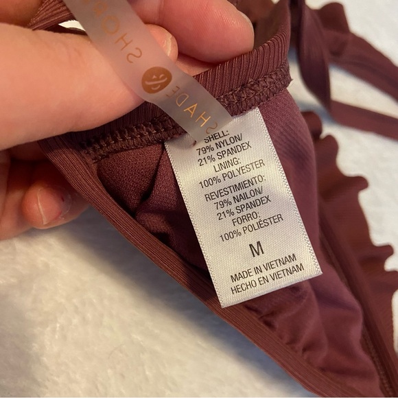 Shade & Shore Brown Ruffled Bikini Set - Picture 5 of 7